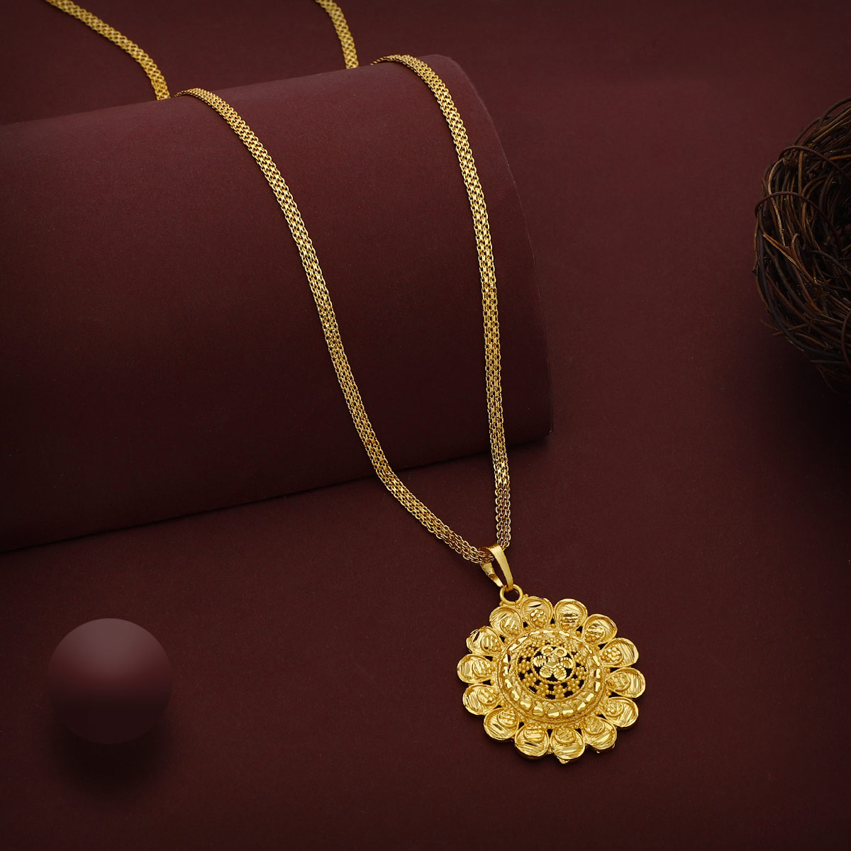 24K GOLD PLATED CHAIN WITH PENDENT CWP-612