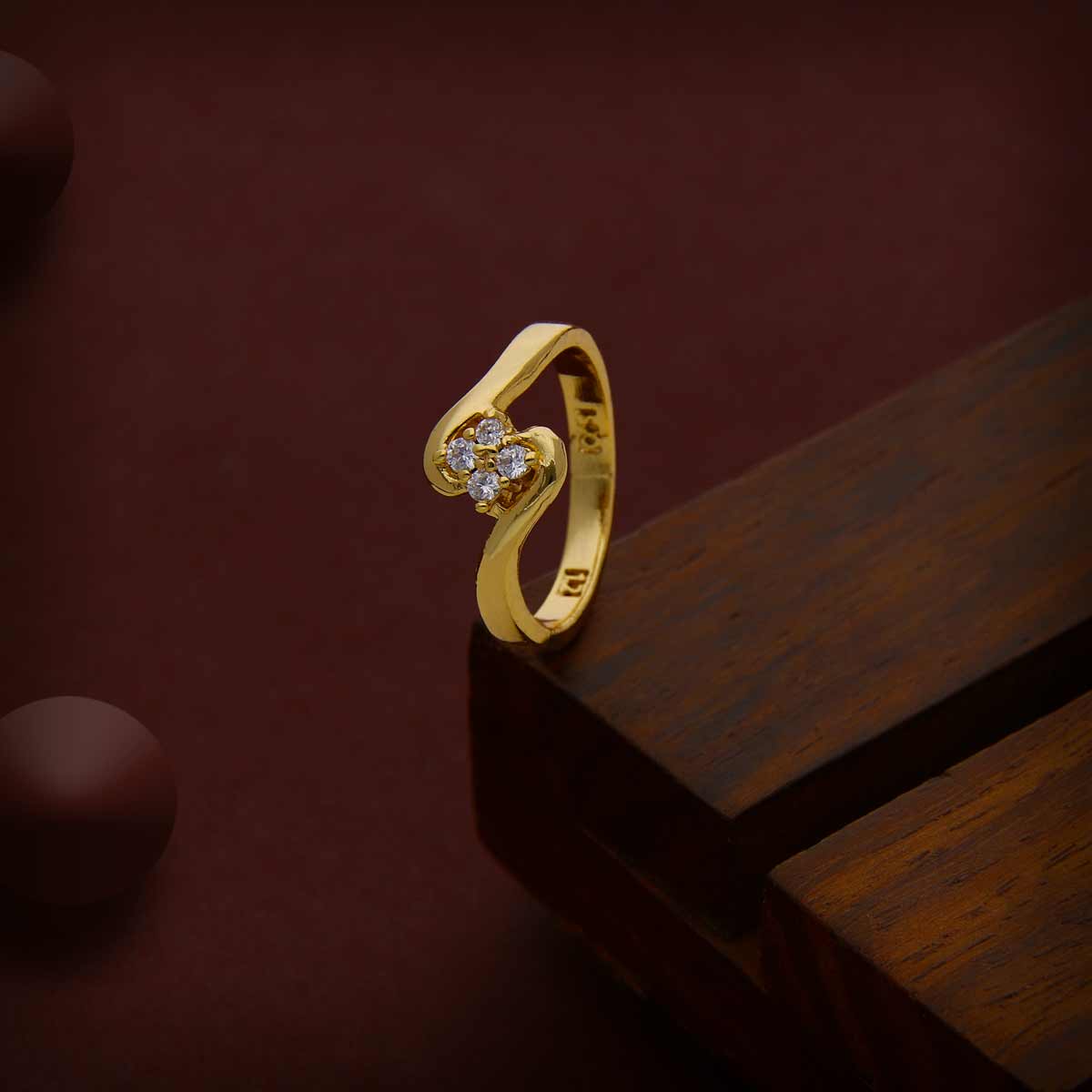CZ,Emerald Stones,3 Layer Flower Design AD Polished Premium Quality Finger  Ring Buy Online